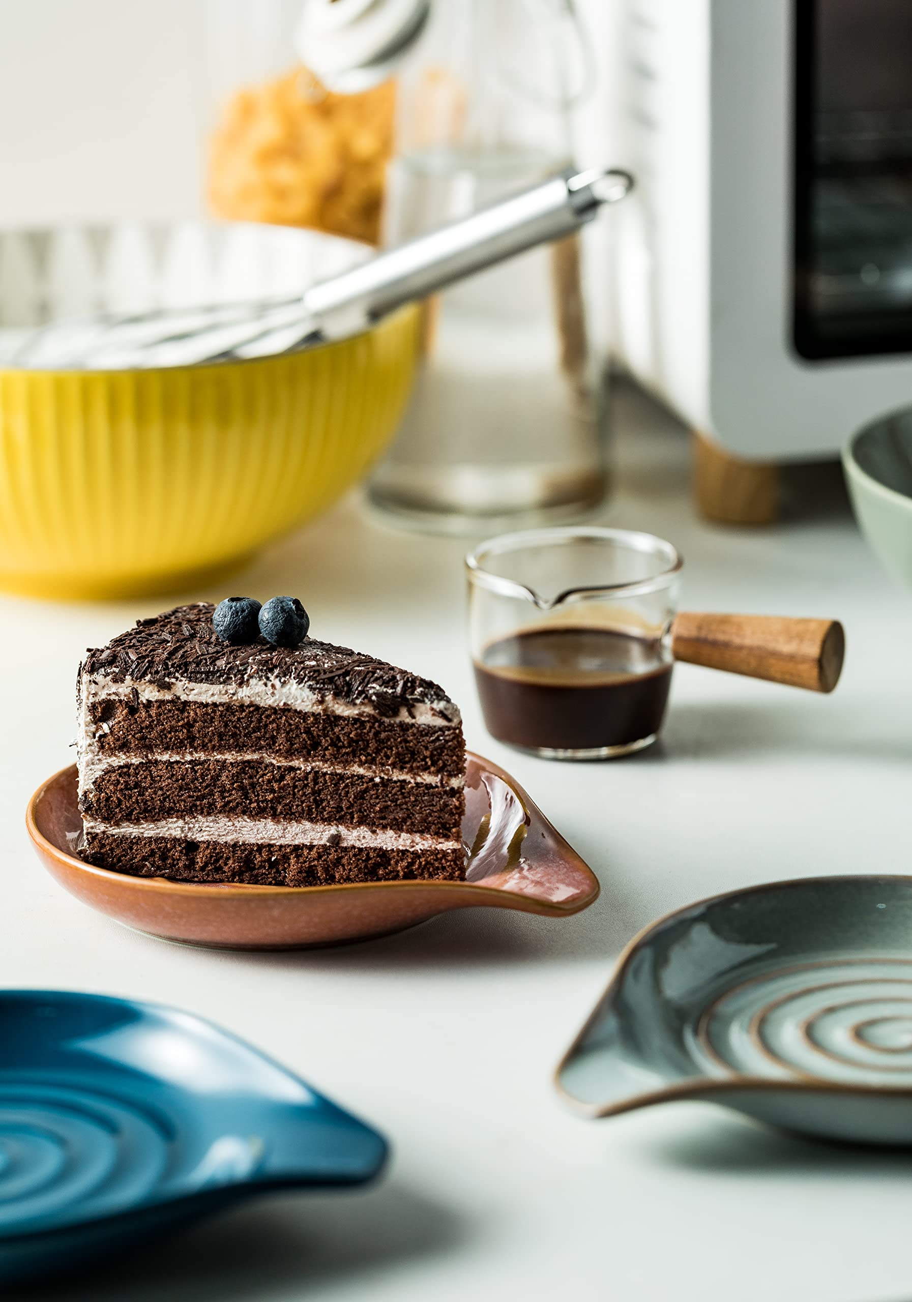Each reactive glaze creates unique colors, adding visual interest to your countertop.