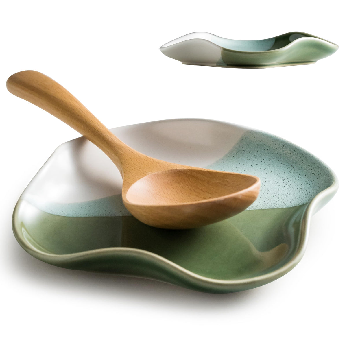 Cormomu spoon rest stovetop flower shape keeps spills tidy.