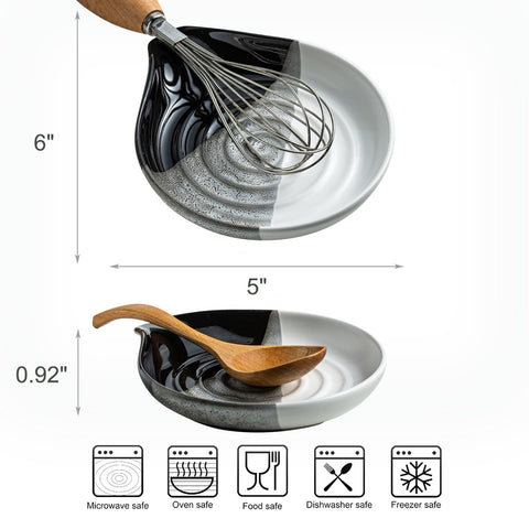 Cormomu stable spoon rest with heavy weight stays put while cooking