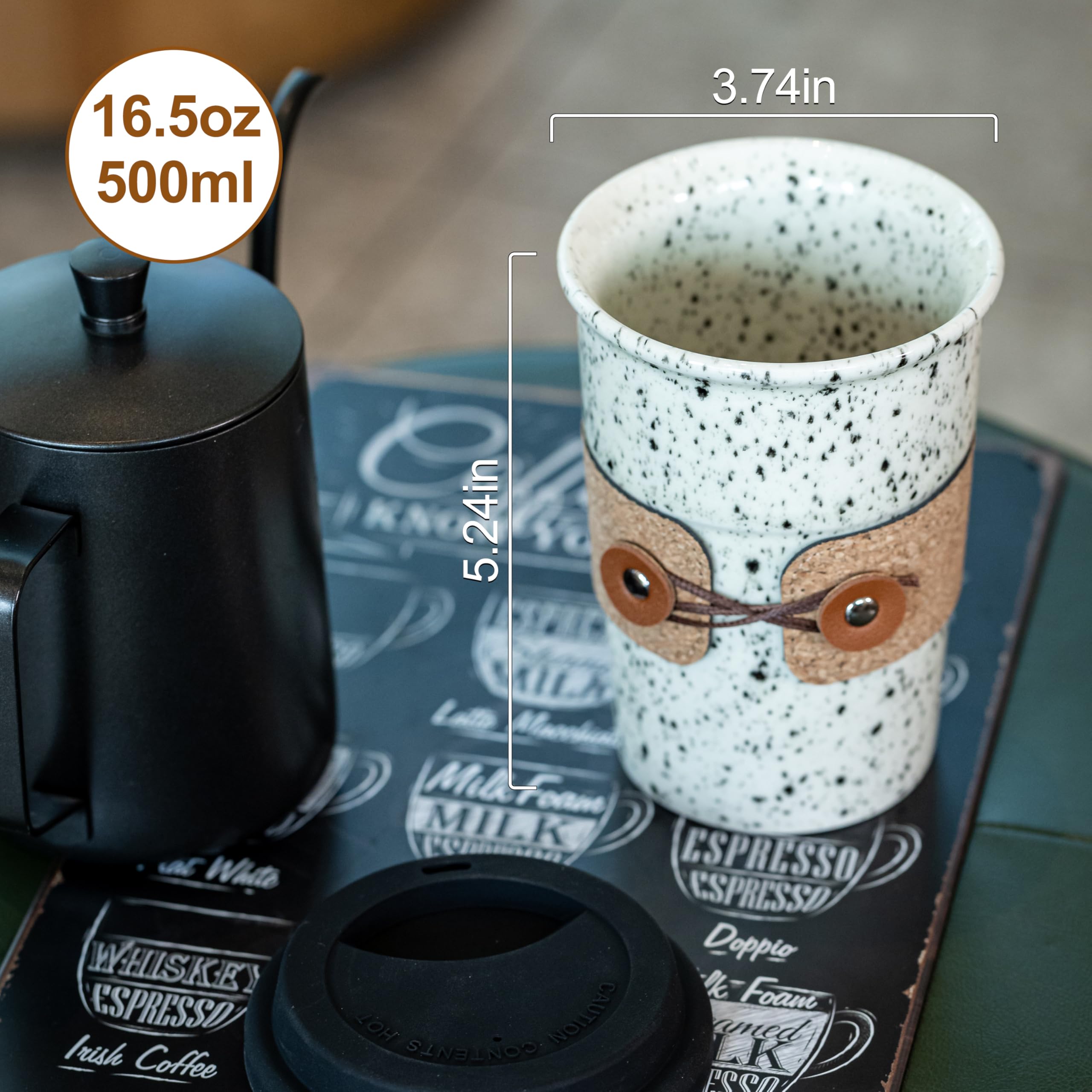 Cormomu travel tumbler 16.5 oz offers generous capacity for long commutes