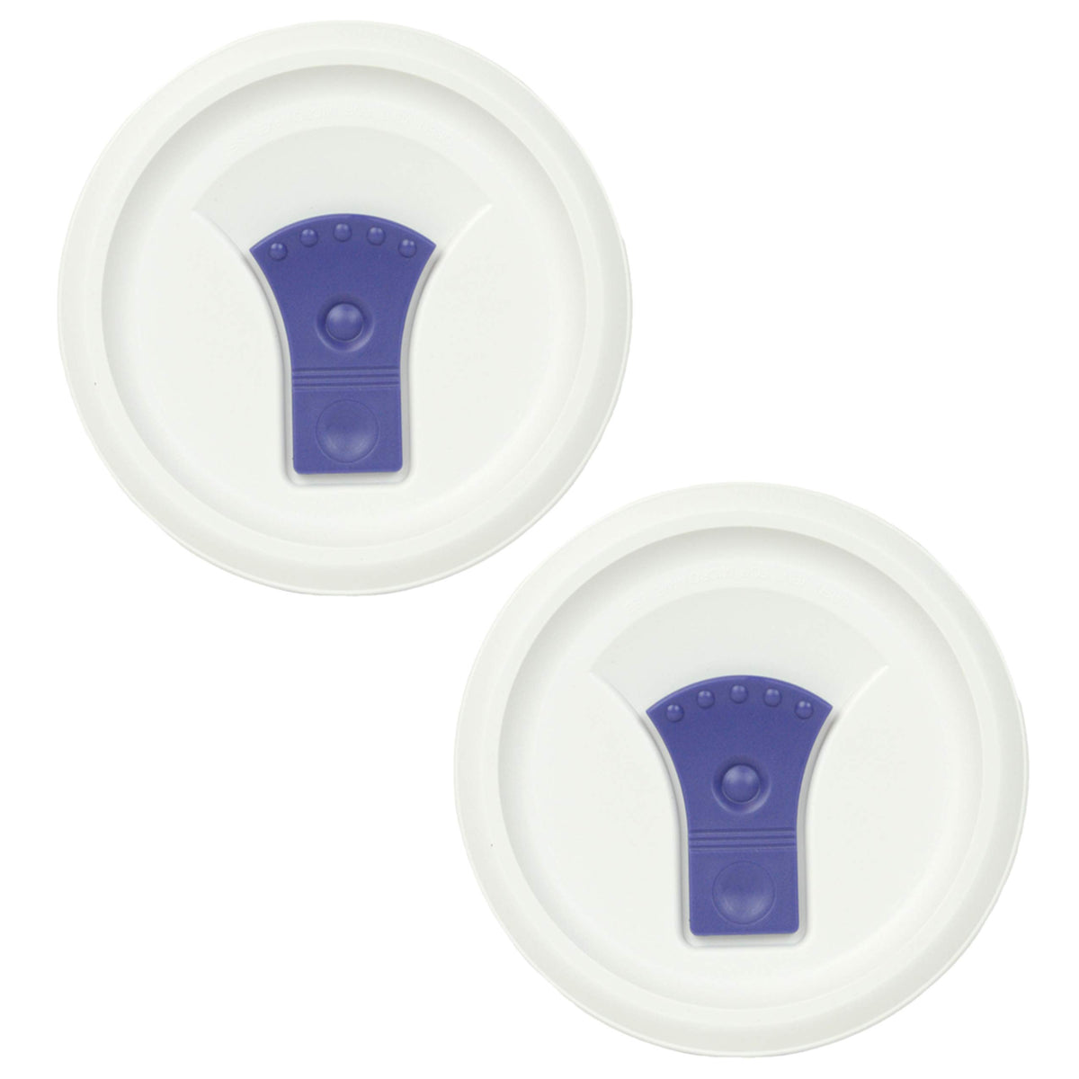CorningWare FM-22 vented lid with top vent for faster microwave heating.