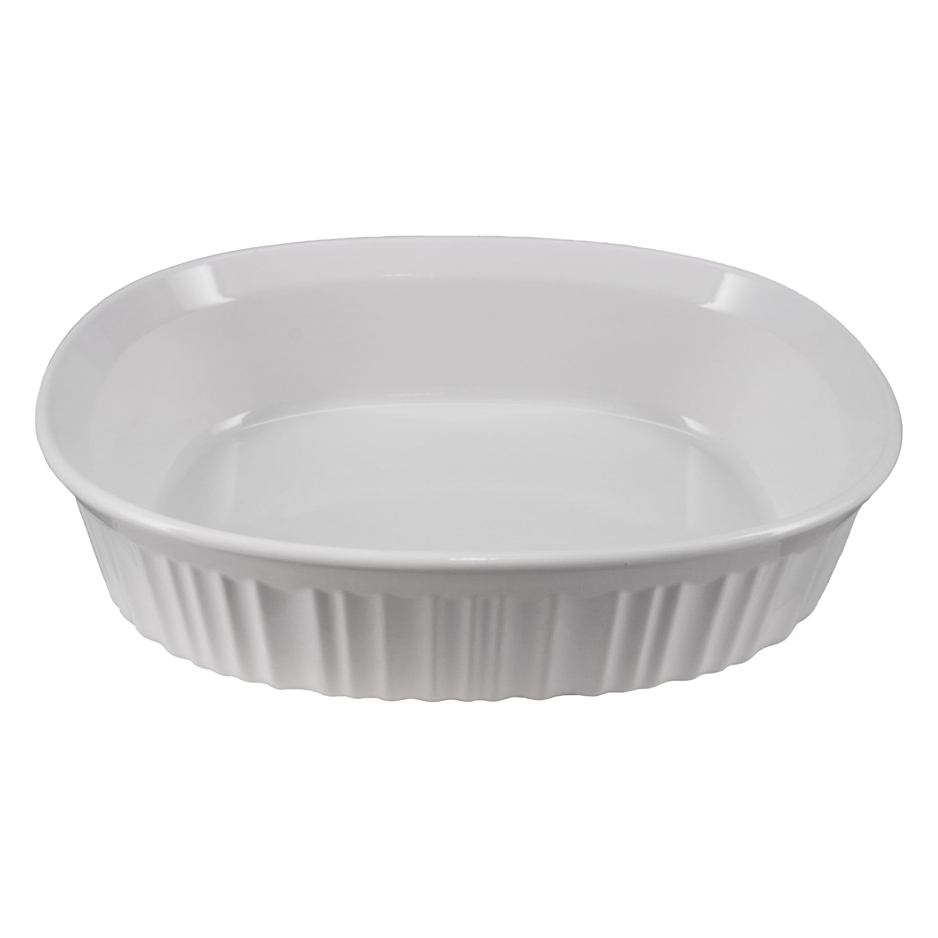 CorningWare FS12 oval bakeware dish, ideal for casseroles and even heating.
