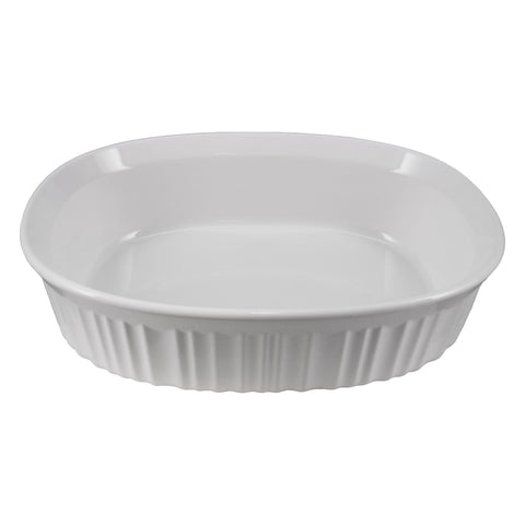 CorningWare FS12 oval bakeware dish, ideal for casseroles and even heating.