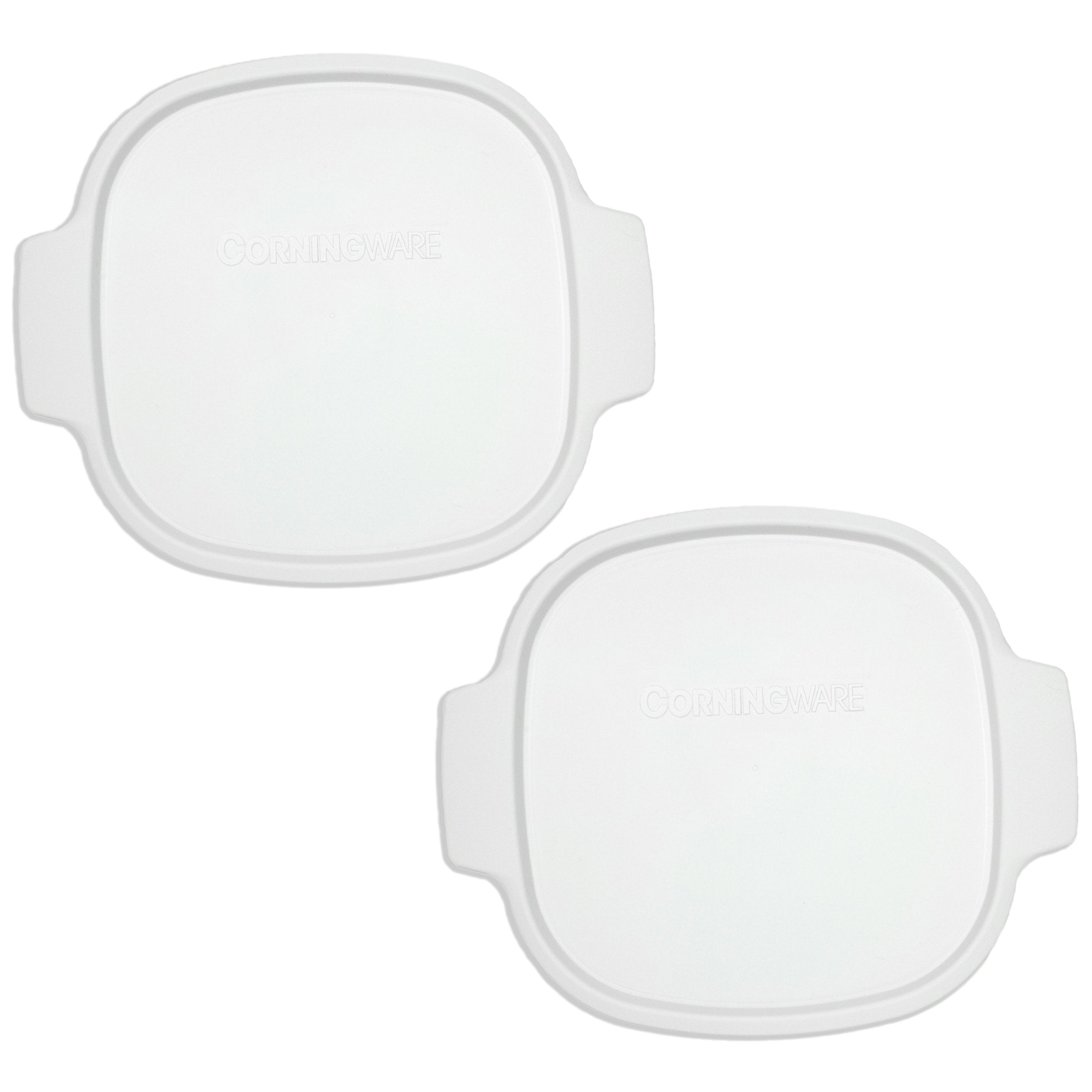CorningWare Stovetop A-2-PC square lid keeps leftovers airtight for 2-qt and 3-qt dishes.