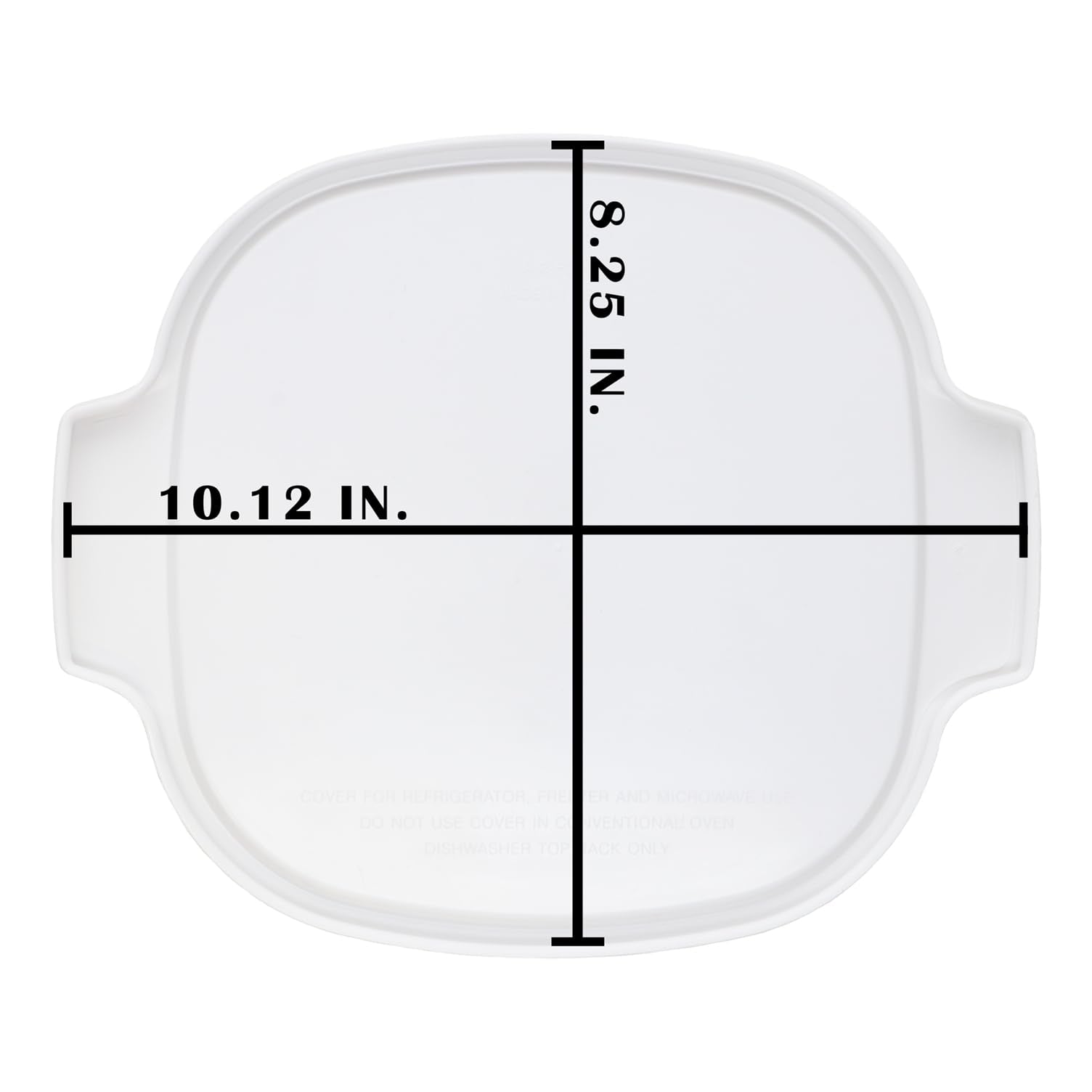 CorningWare Stovetop A-2-PC square lid is dishwasher-safe for easy cleanup.