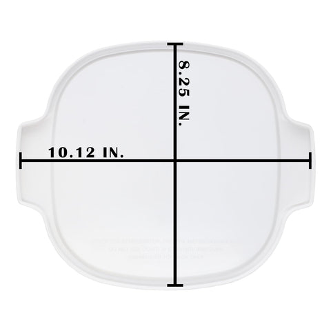 CorningWare Stovetop A-2-PC square lid is dishwasher-safe for easy cleanup.