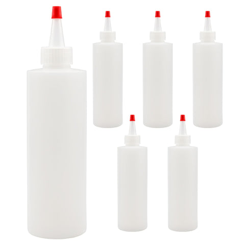 Cornucopia Brands 8oz squeeze bottle with Yorker tip for precise dispensing.