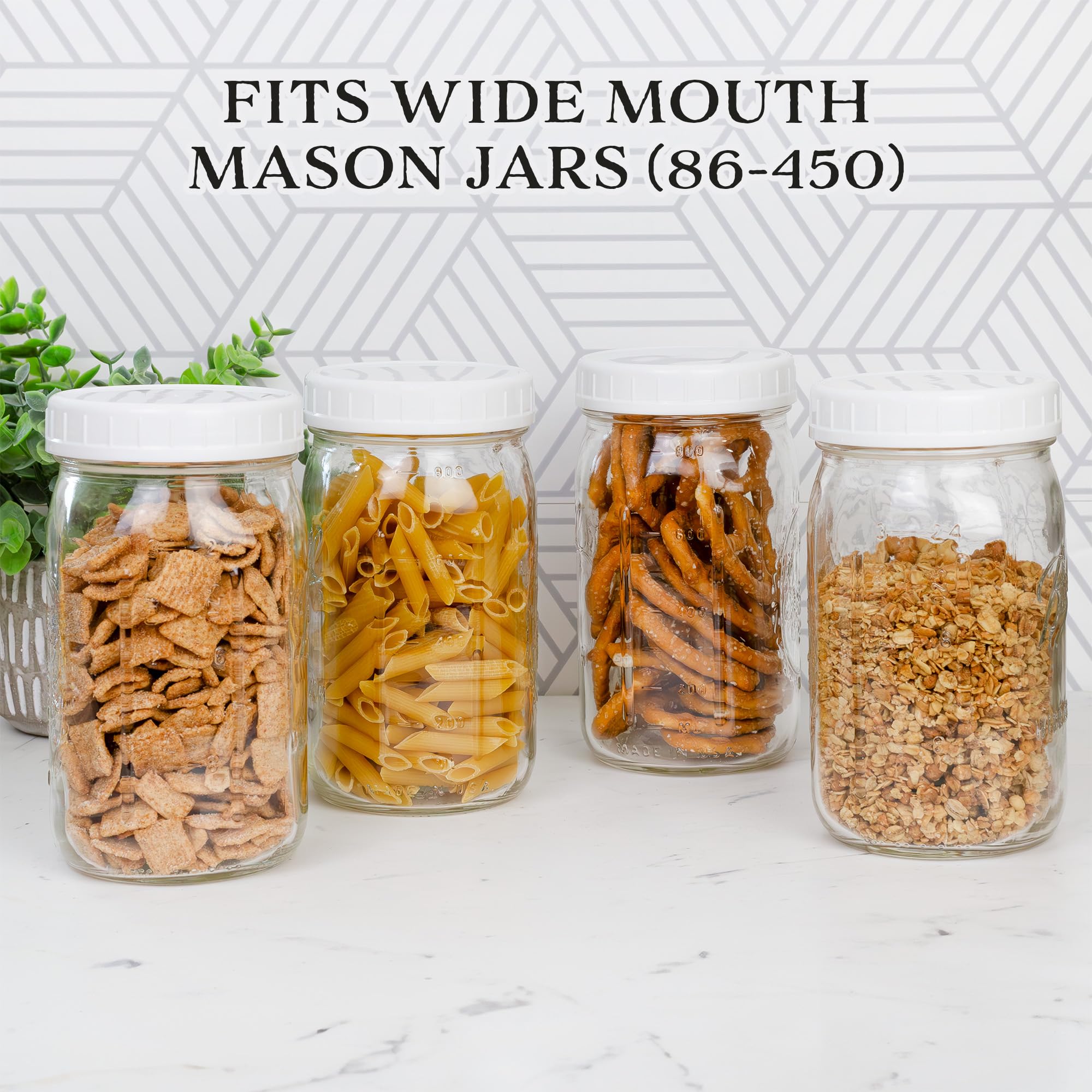 Cornucopia Brands BPA-free polypropylene lids ensure food-safe storage