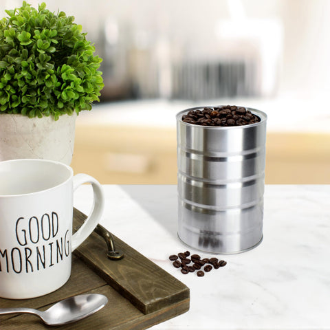 Cornucopia Brands compact metal storage cans for crafts and home use