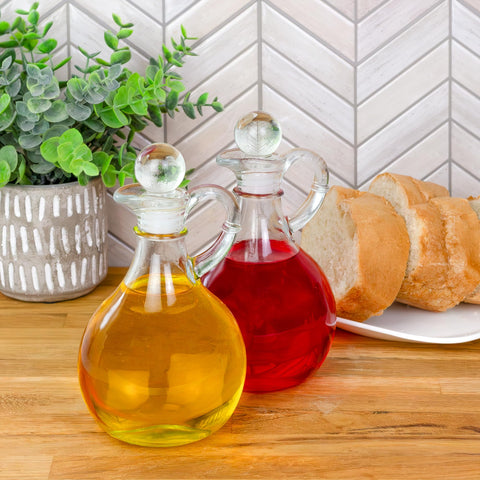Cornucopia Brands cruet set two vinegar pour for even flavor