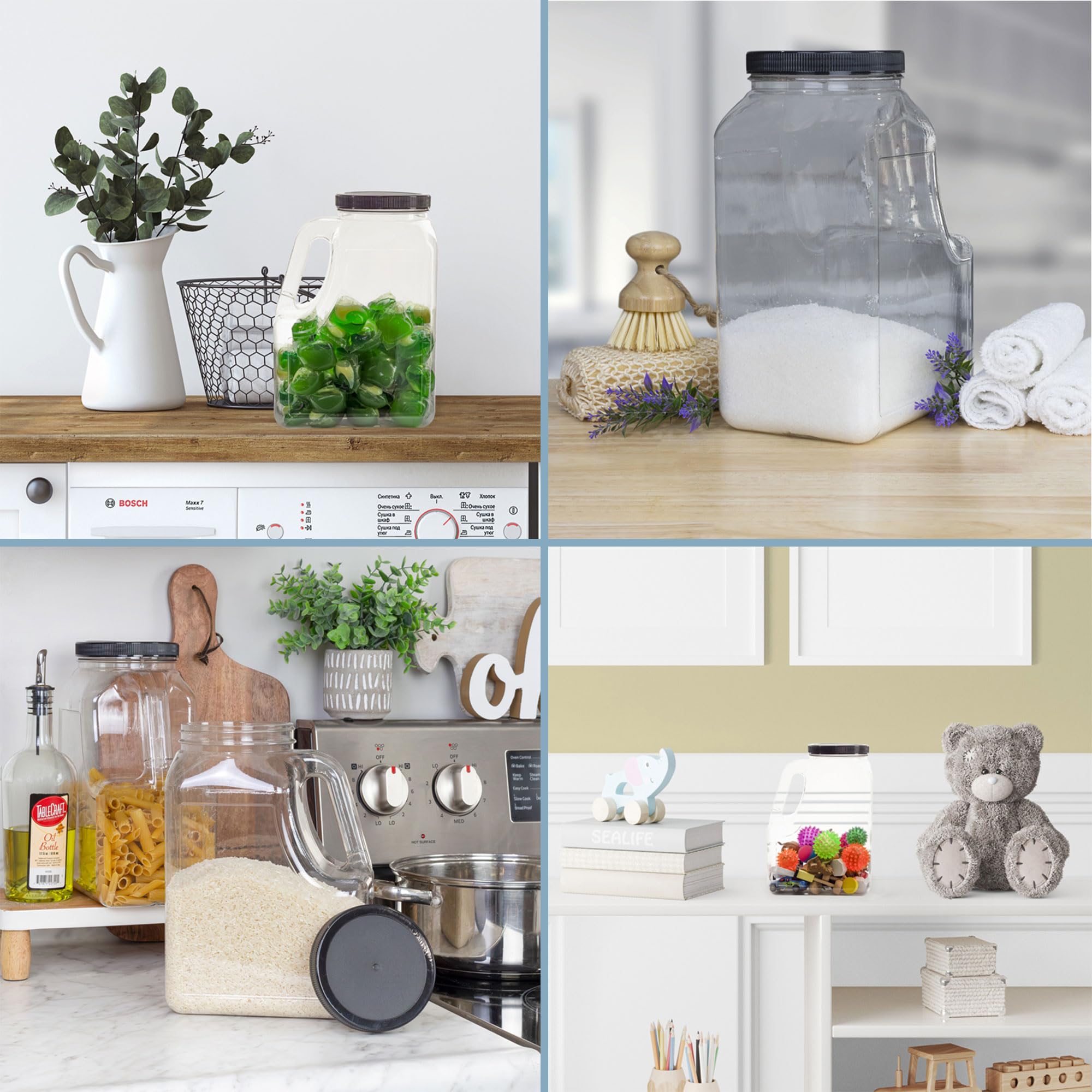 Cornucopia Brands durable PVC jar for transparent storage of dry goods