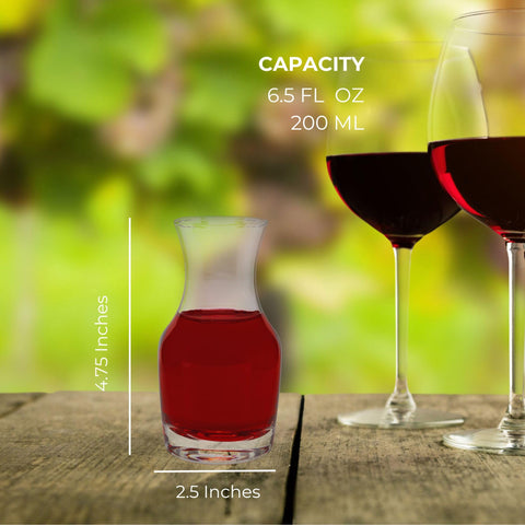 Mini carafes suitable for juice or creamer at brunch