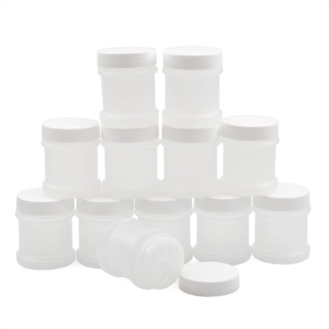 Cornucopia Brands mini spice jars with sifters, 12-pack, ideal for travel and gifts.