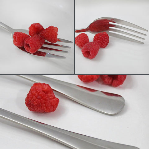 Cornucopia Brands 9-inch fork enhances plate presentation with precise serving.