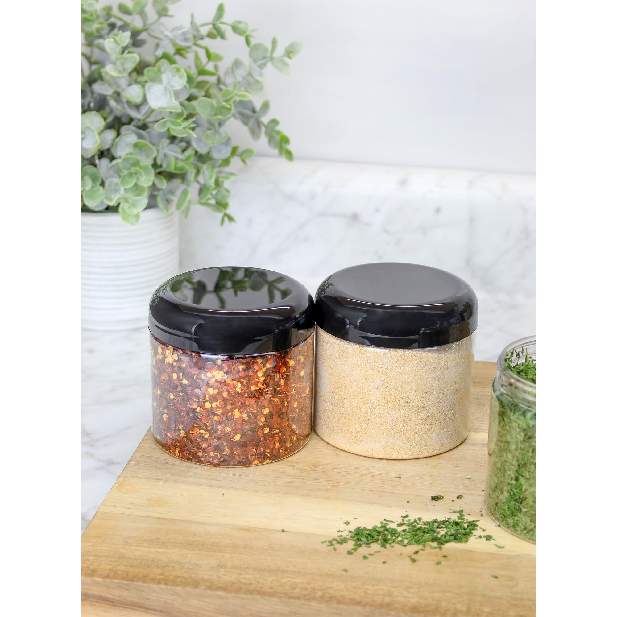 Cornucopia Brands wide-mouth 3-inch opening jar for easy filling