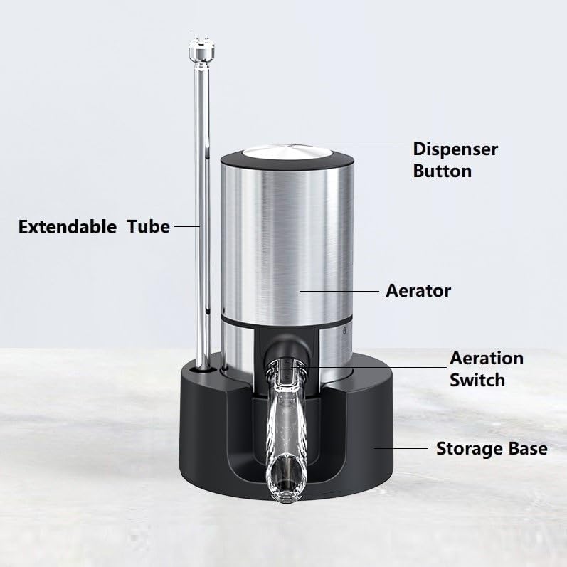 CorporateGiftPro Food-grade ABS body ensures safe, durable wine accessory