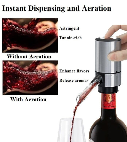 CorporateGiftPro Universal-fit aerator fits most wine bottles securely