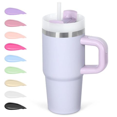 Cosictic 14oz kid tumbler with handle and straw for spill-free on-the-go hydration