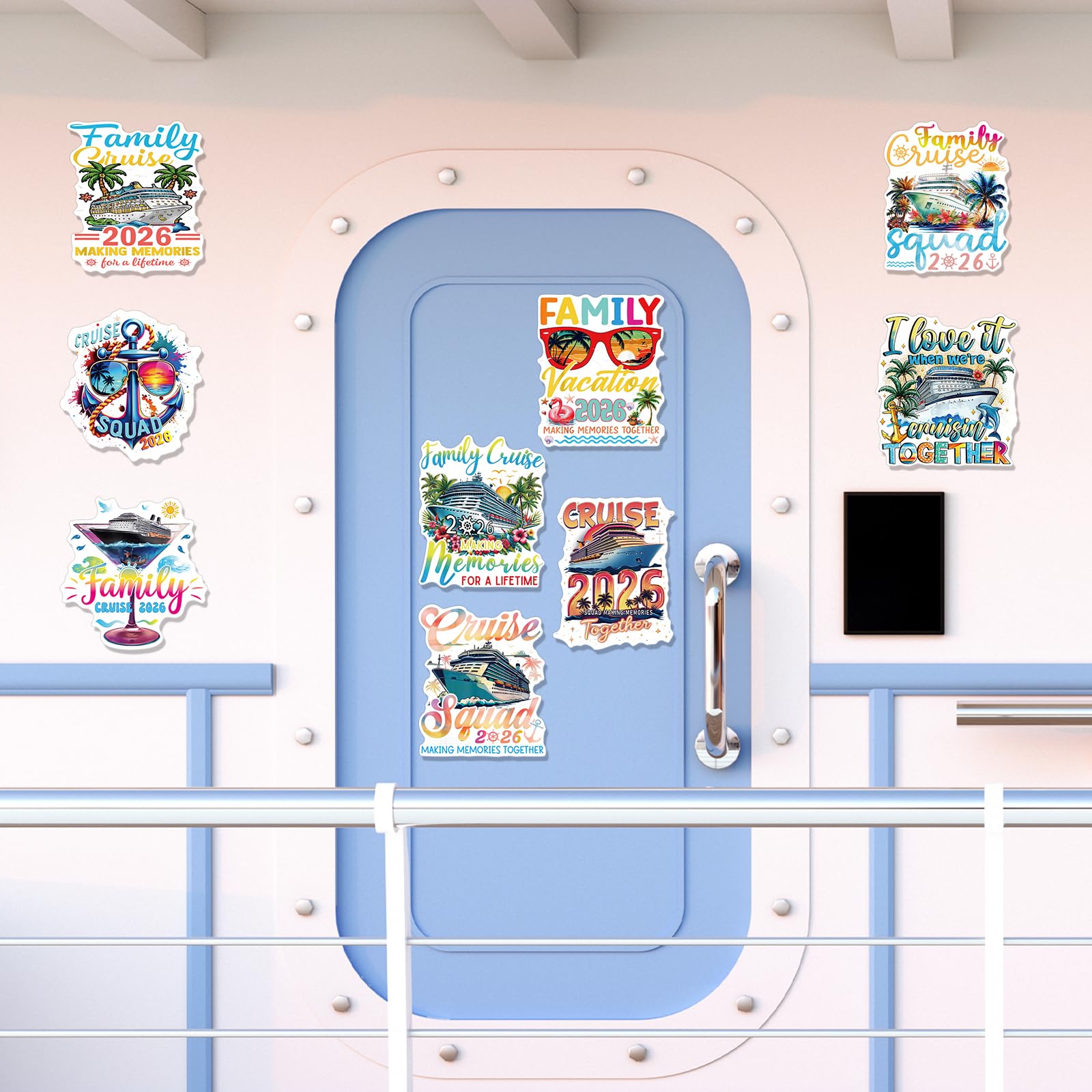 Cosmisun 2026 slogan magnet marks your family cruise crew.
