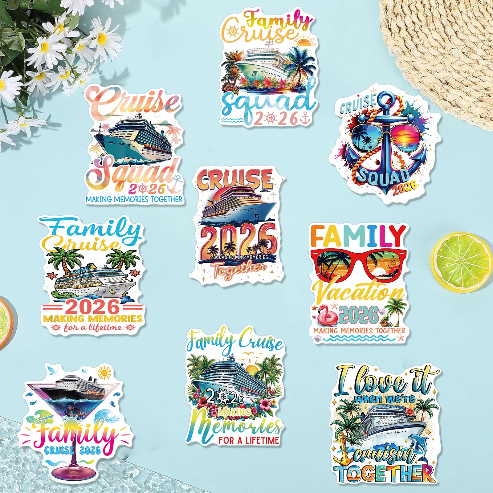 Cosmisun sunset watercolor magnet brings warm ambiance to metal surfaces.