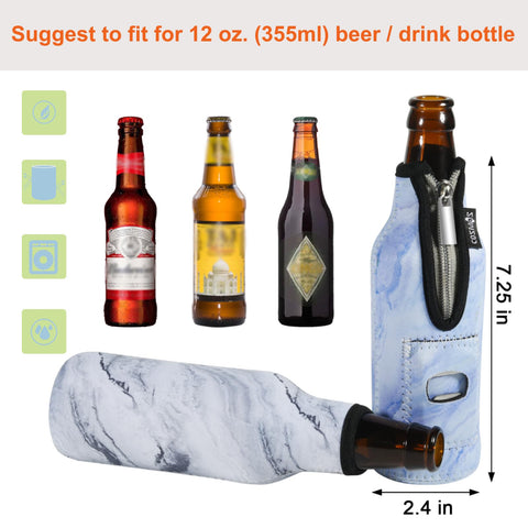 Cosmos neoprene insulation sleeve protects hands while keeping beverages cold.