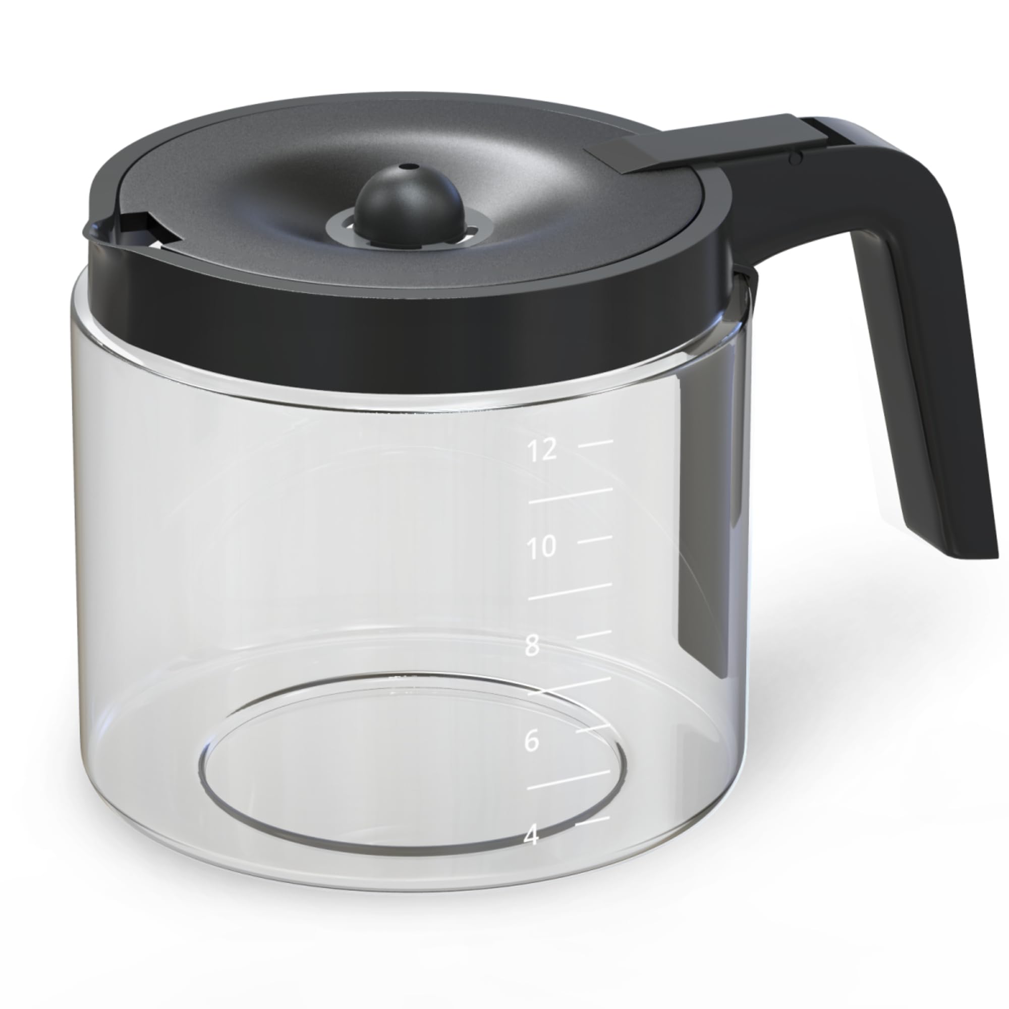 COSPARX 12-cup carafe front view for reliable Keurig Duo replacement fit.