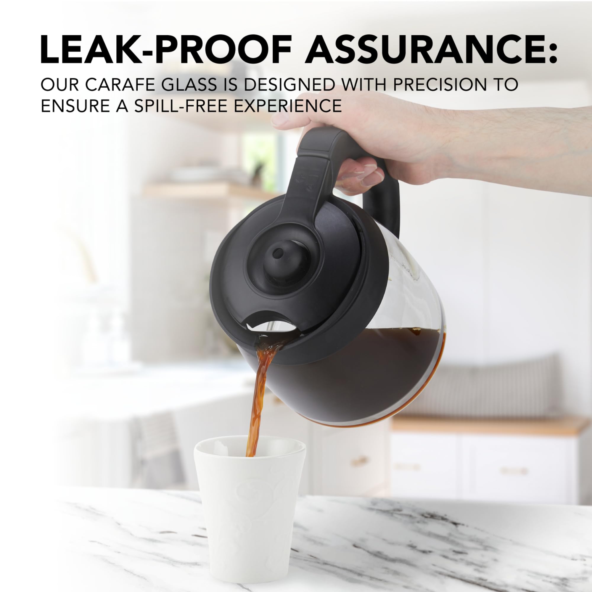 COSPARX carafe on counter ready for daily use and gatherings.