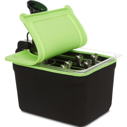 COSPARX 12qt sous vide container body showing durable polycarbonate construction for even cooking