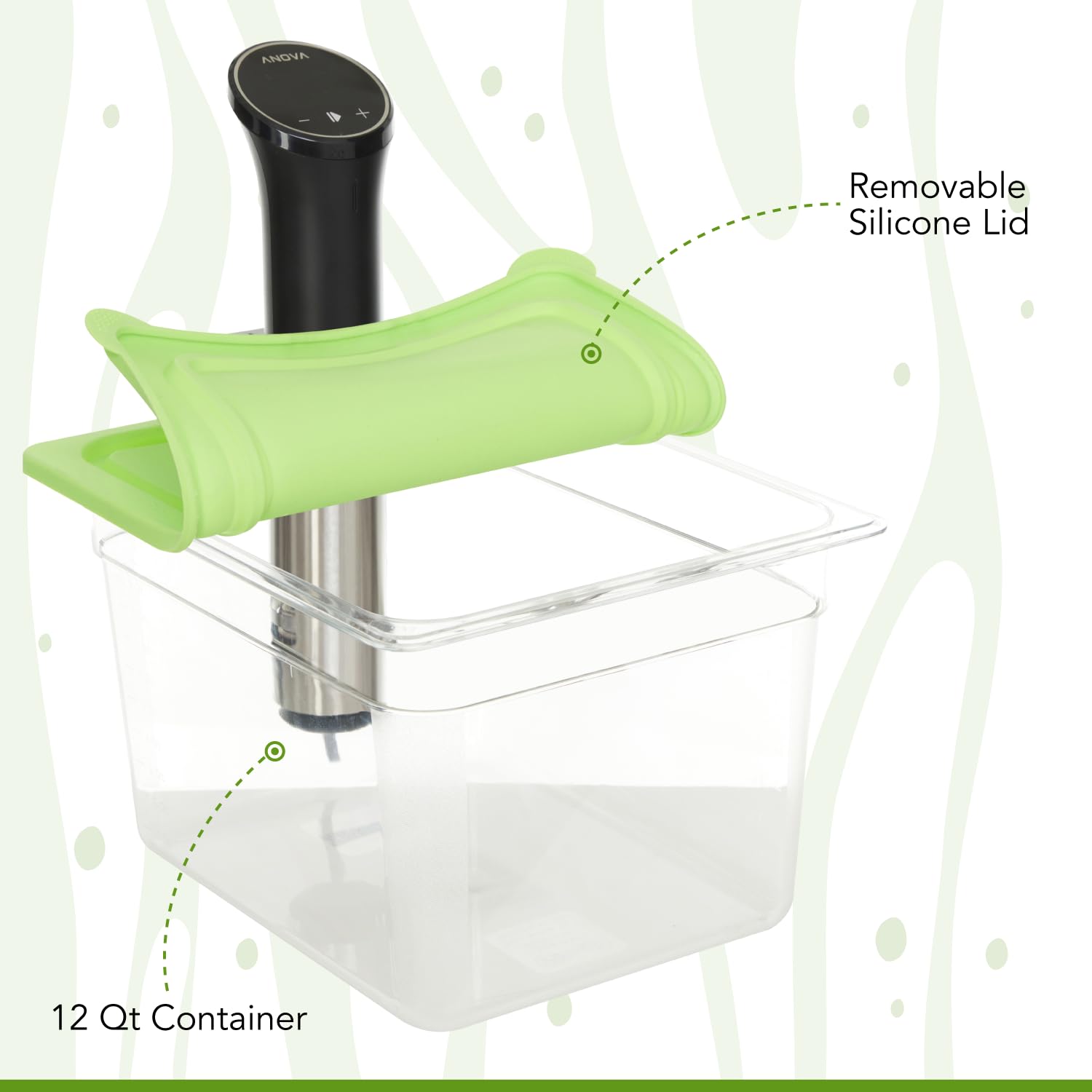 COSPARX universal silicone lid fits multiple cookers, minimizing evaporation during long cooks.