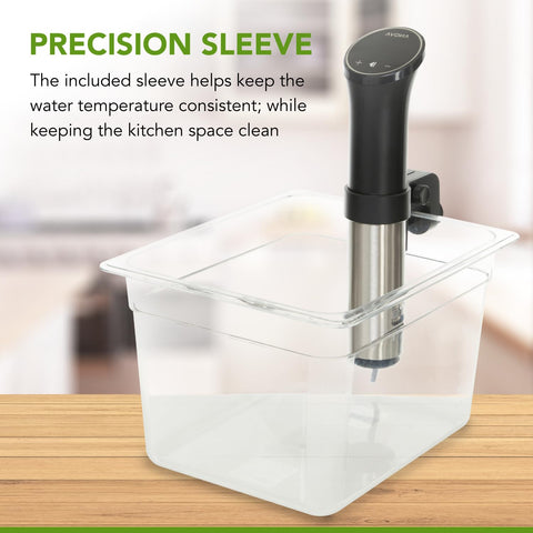 COSPARX 12 qt container supports reliable heat with popular sous vide cookers.