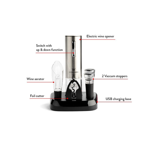 COSVINO aerator and pourer for enhanced aroma and smooth pouring