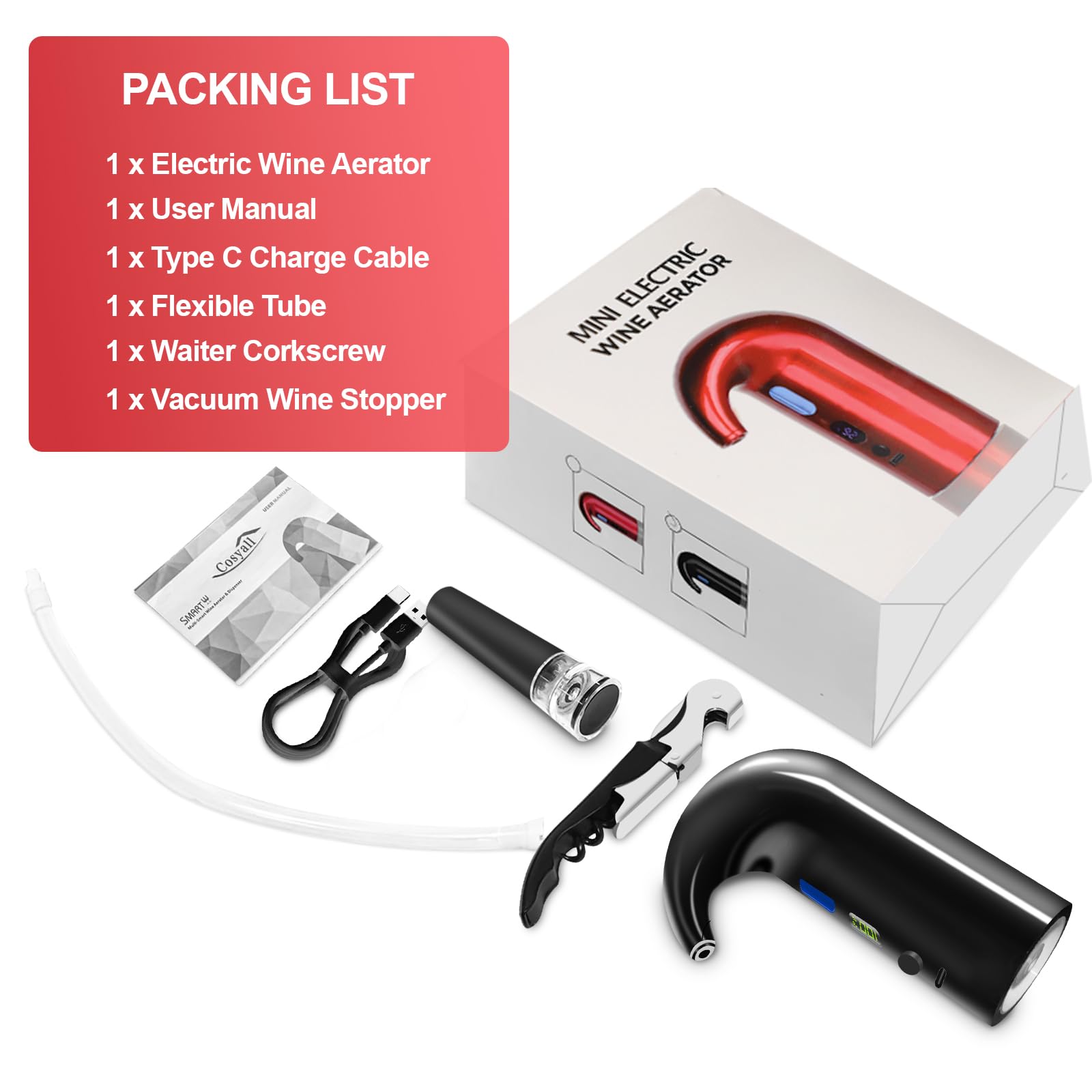 Cosyall charging dock highlights quick four hour charge for gatherings.