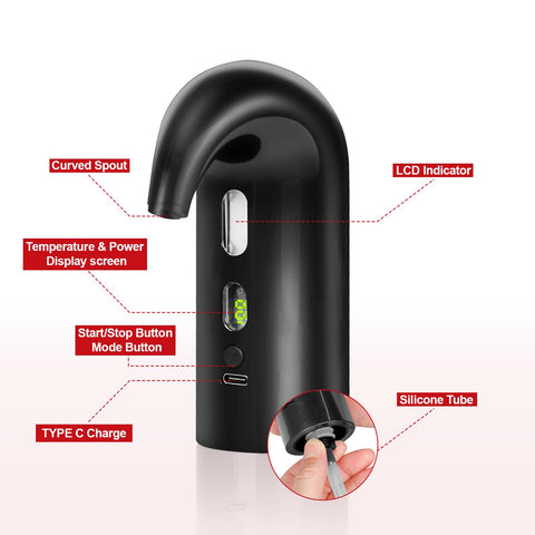Cosyall aerator for red and white wine enhances aroma at home.