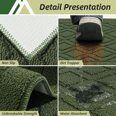 COSY HOMEER anti-fatigue mat in green cushions your steps.