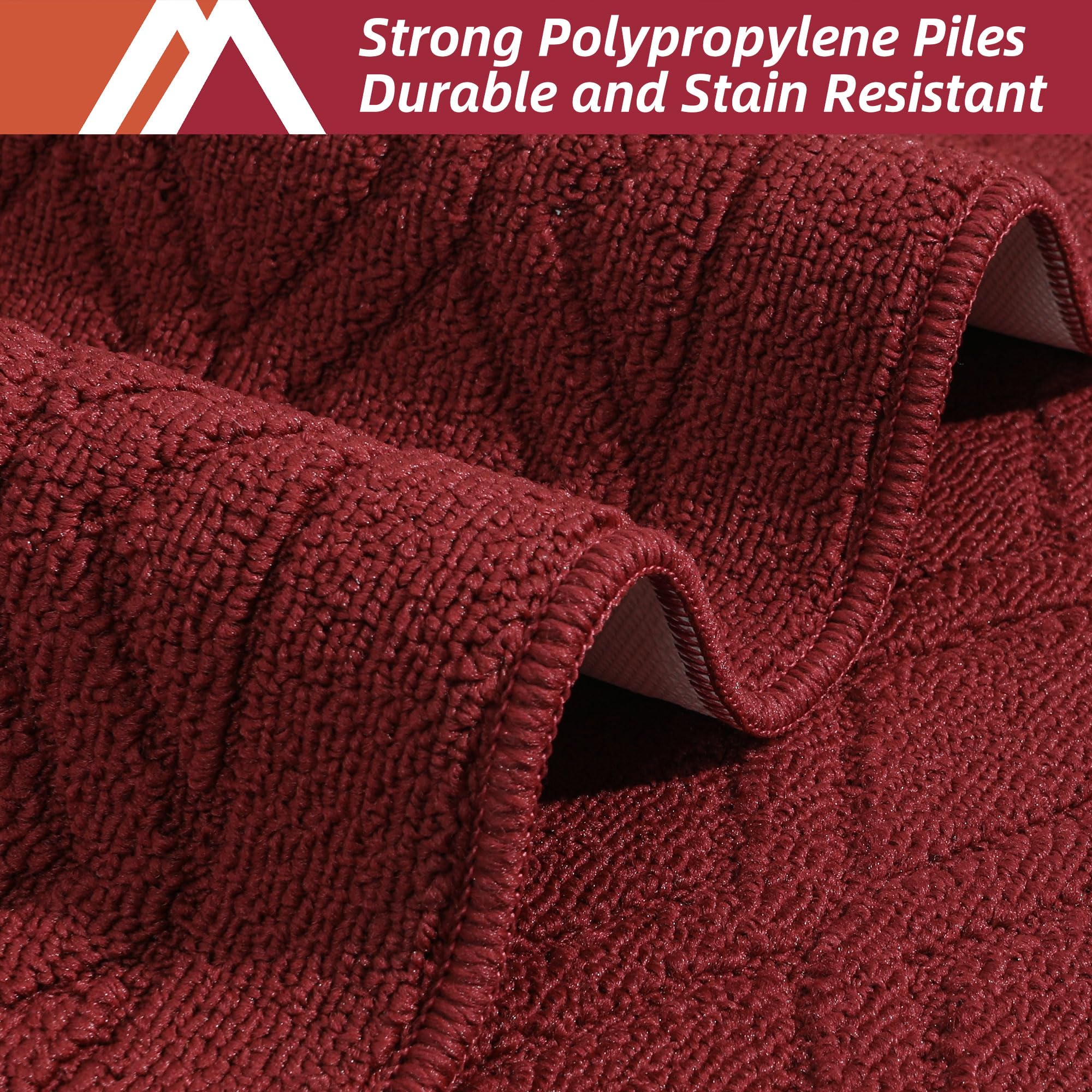 COSY HOMEER washable kitchen mat ready for cold water machine wash.