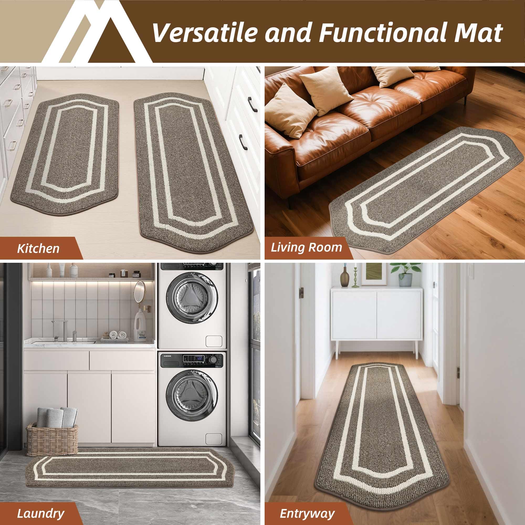 COSY HOMEER large 24x48 mat covers ample floor area in busy prep zones