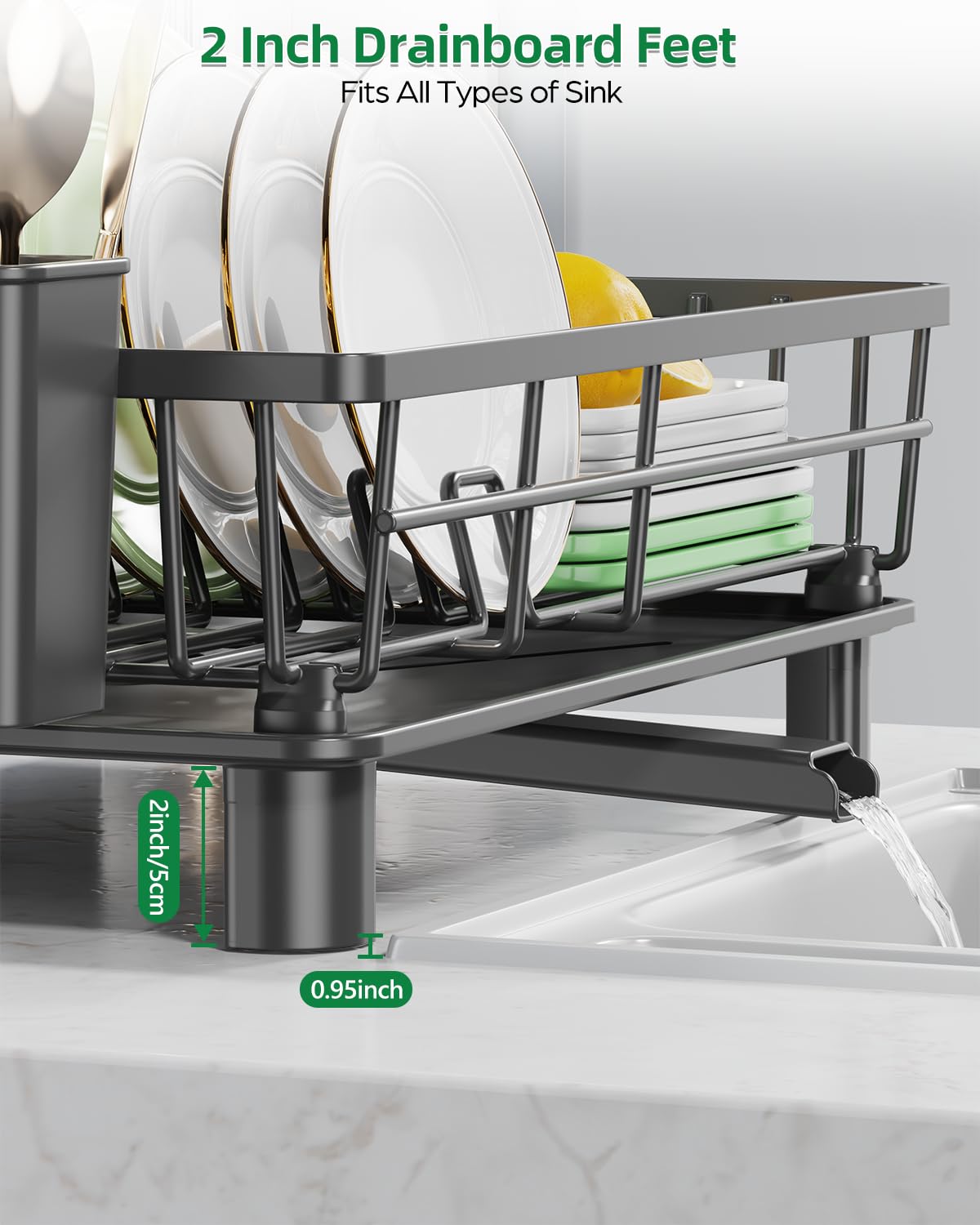 CosyPic detachable cutlery holder keeps utensils neatly separated after washing.