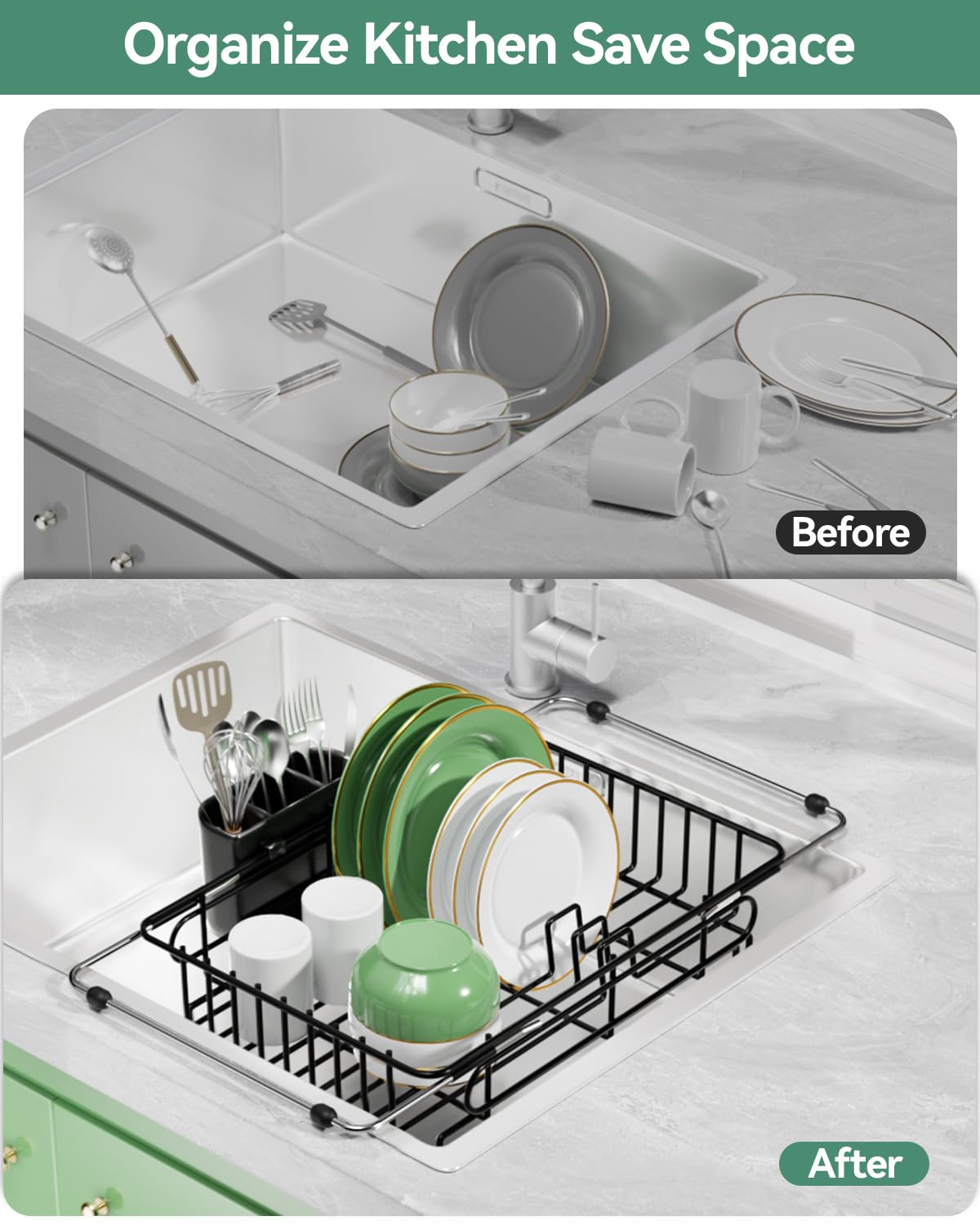 CosyPic sturdy anti slip ends stabilize the rack on wet rims