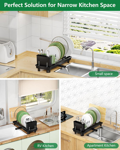 CosyPic drainage system channels water into the sink, reducing splashes