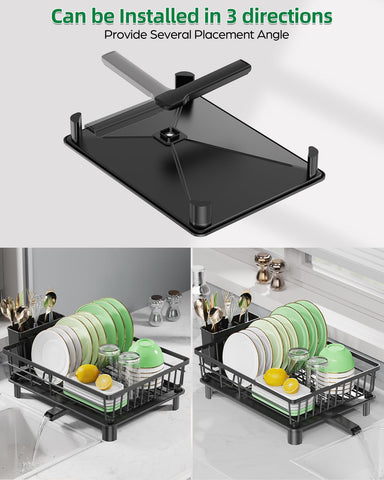 CosyPic smart drainage system directs water into the sink, reducing spills.