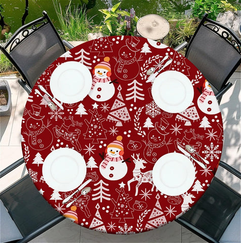 Durable finish of COTAIL round tablecloth resisting wear after use