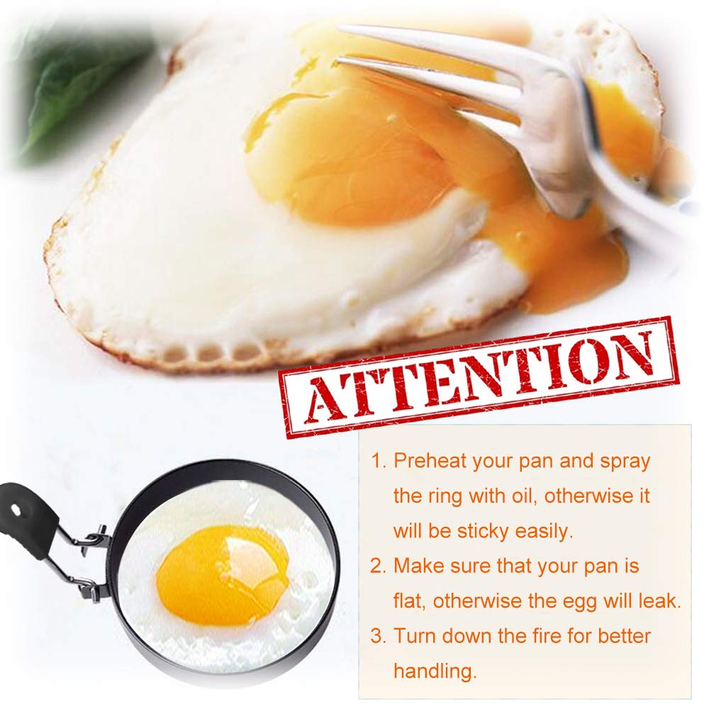 COTEY egg rings with deep wells for extra fillings.