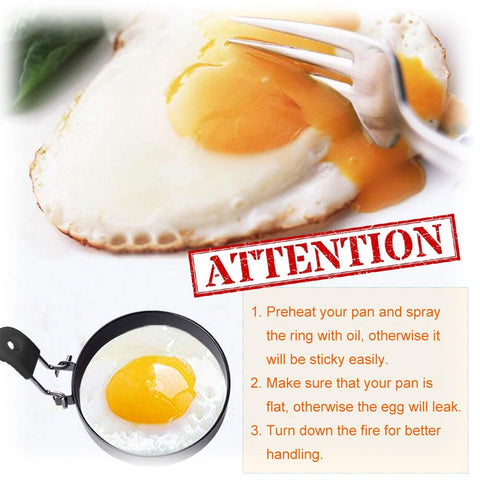 COTEY egg rings with deep wells for extra fillings.