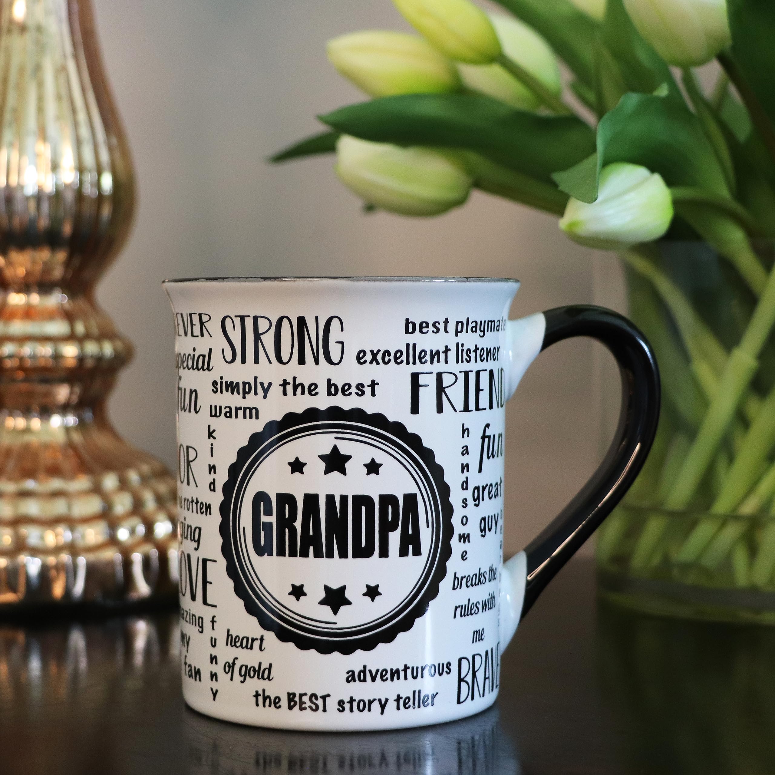 Cottage Creek ceramic-stoneware-mug offers sturdy daily use with classic look