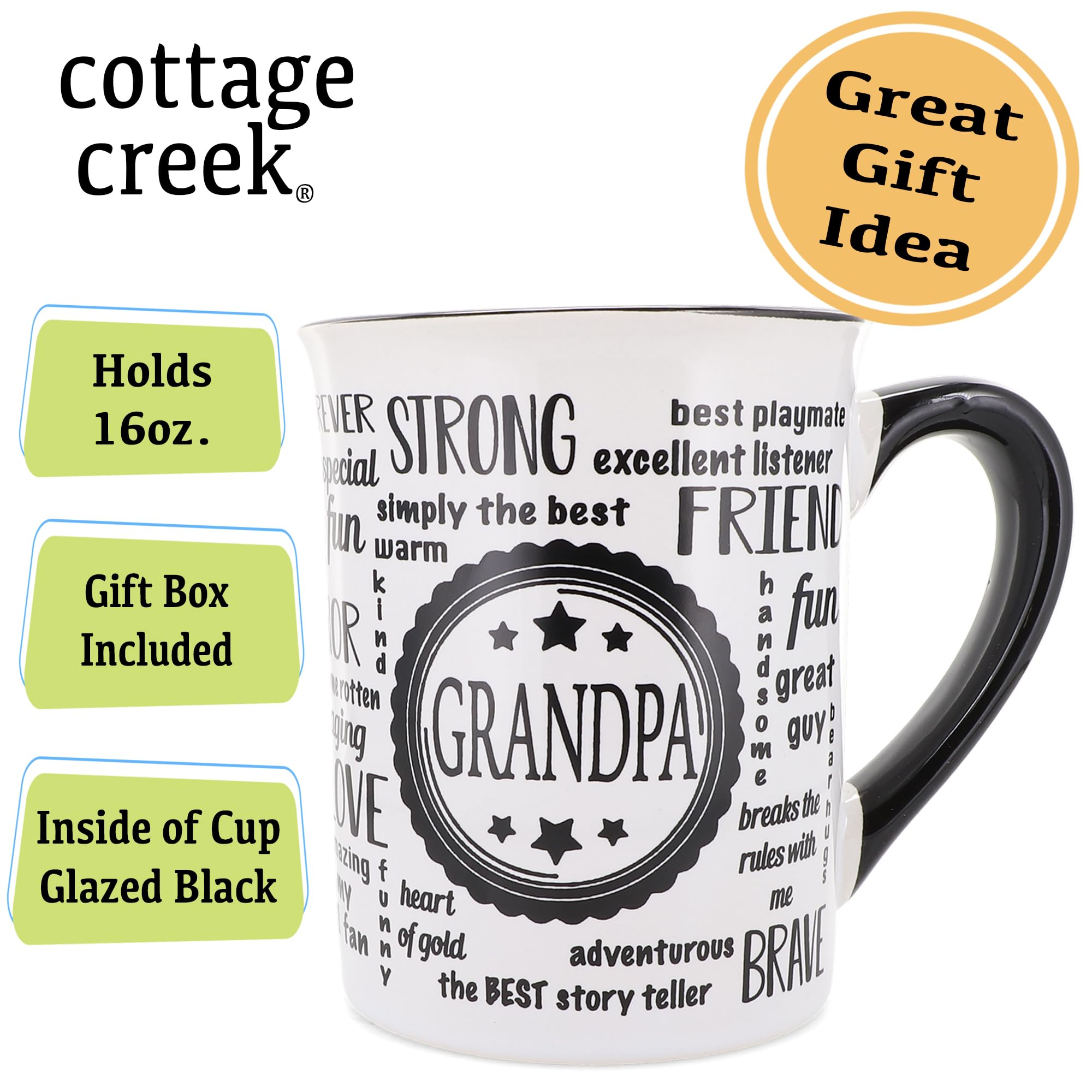 Cottage Creek new-grandparent-gift-mug ideal for welcoming a new grandparent