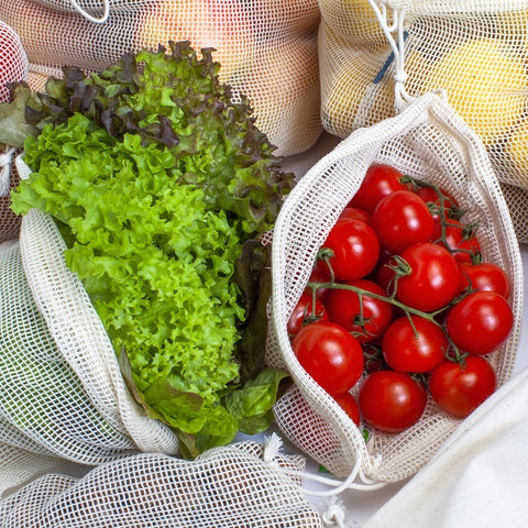 Cottify double-stitched mesh bags highlight reinforced durability.