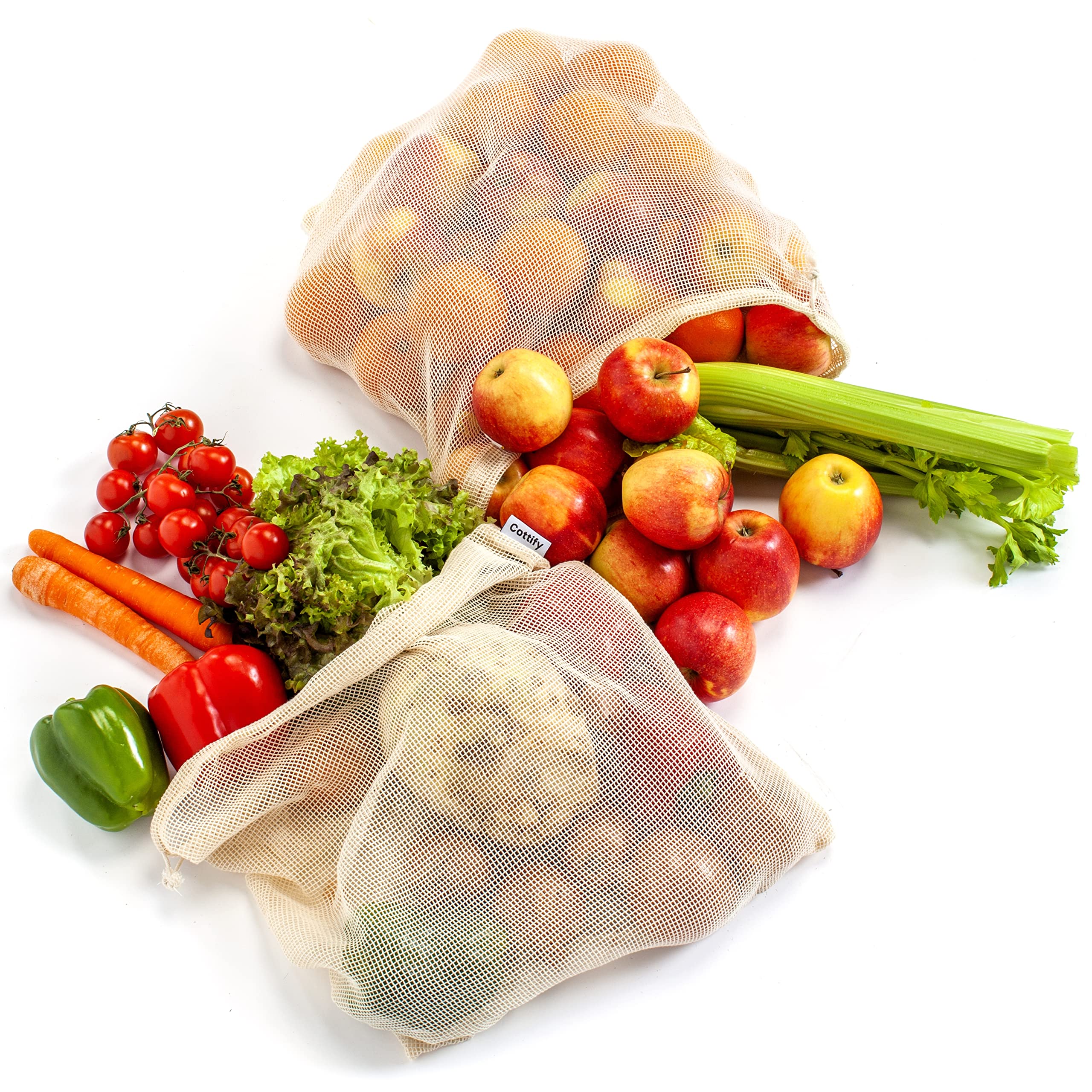 Cottify lightweight cotton bags easy to carry on errands.