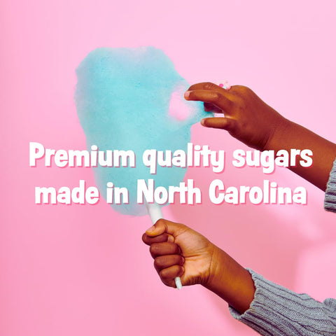 Cotton Candy Express cherry floss sugar jar for nostalgic fair flavors.