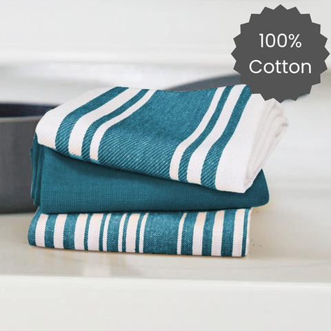 Cotton Clinic five-pack designs displayed for versatile dish drying and surface cleaning