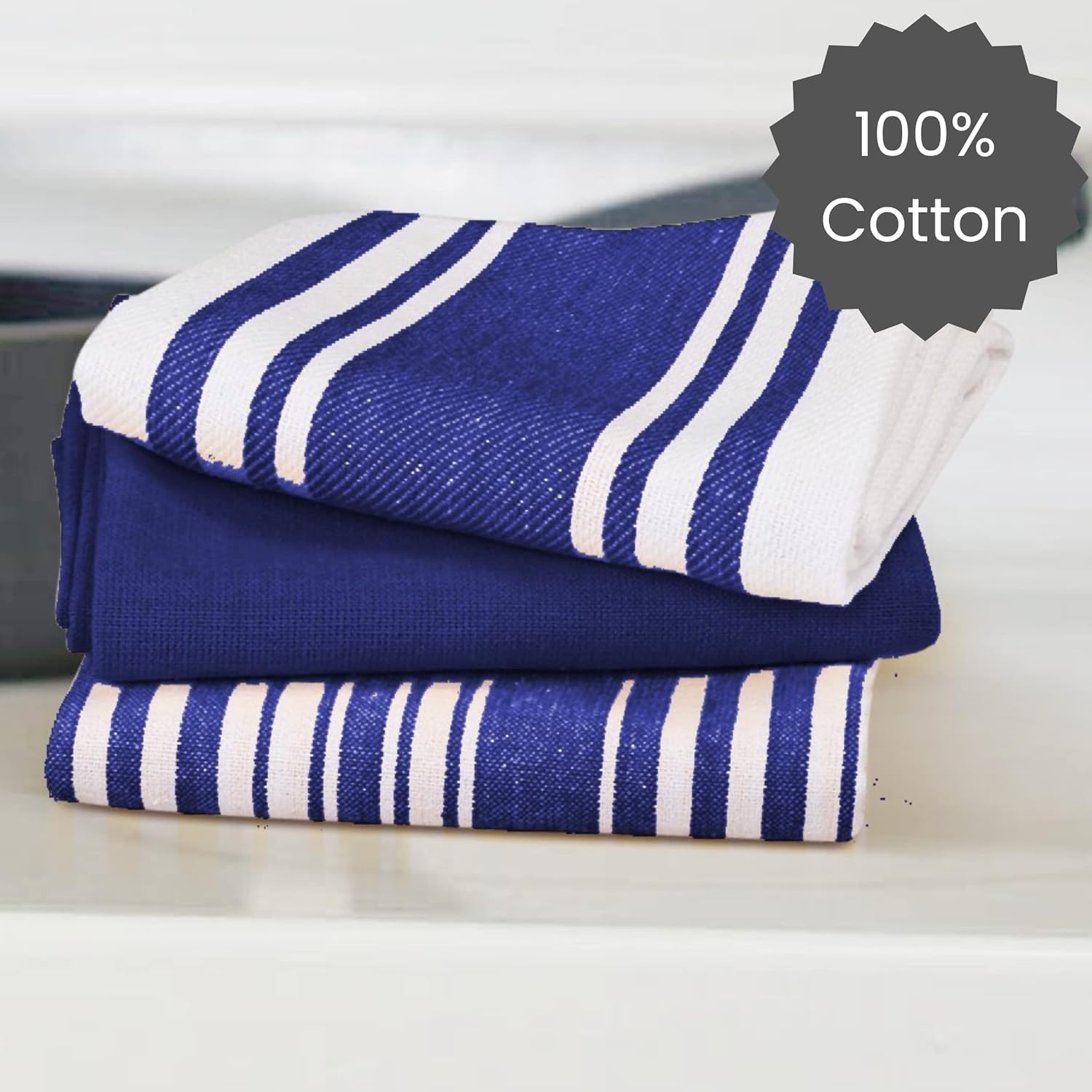 Cotton Clinic 16x28 towels ideal for drying dishes and hands.